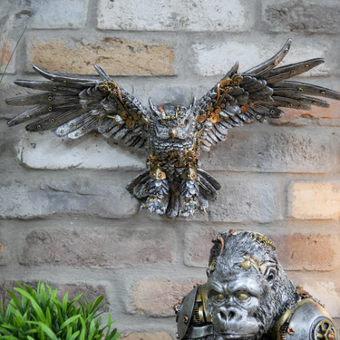Wall Steampunk Owl