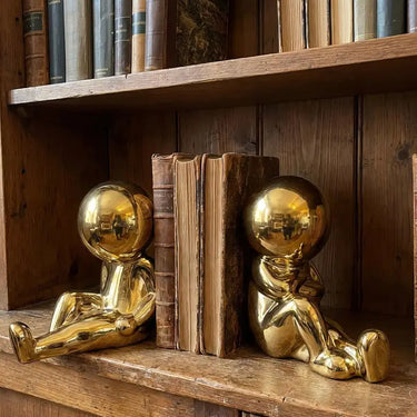 Jelly Babies Bookends - Gold