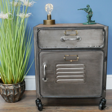 Industrial Bedside Cabinet