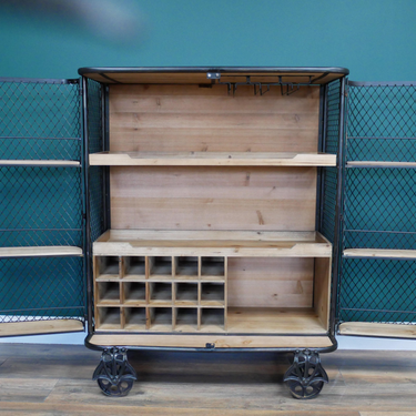 Industrial Bar Cabinet