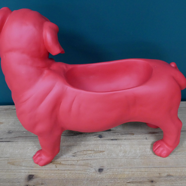 Red Dog Planter
