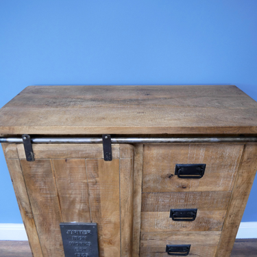 Industrial Cabinet With 1 Door & 4 Draws