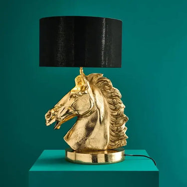 Gold Horse Table Lamp