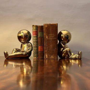 Jelly Babies Bookends - Gold