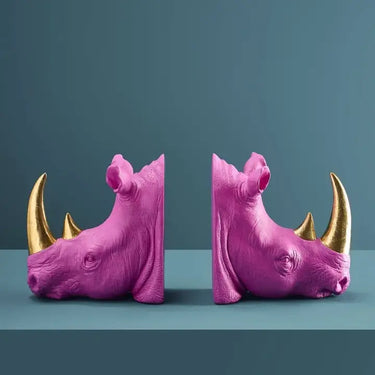 Rhinoceros Bookend, Magenta