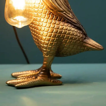 Gold Duck Table Lamp