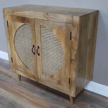 Acacia Wood Storage Cabinet 91cm