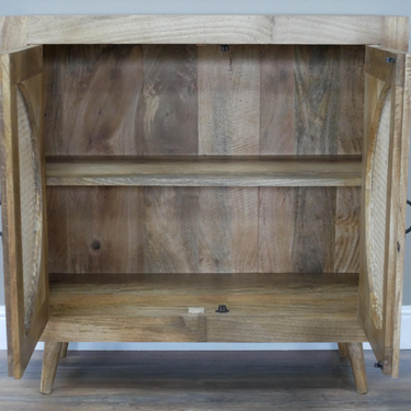 Acacia Wood Storage Cabinet 91cm