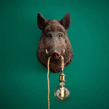 Boar Wall Lamp