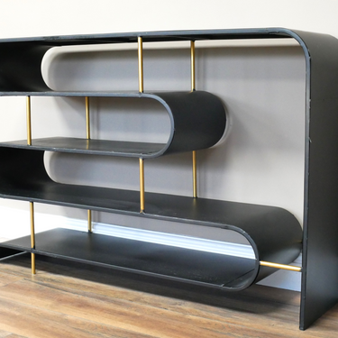Black & Gold Display Shelves