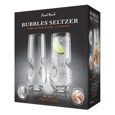 Bubbles Seltzer Bubbly Beverage Glasses
