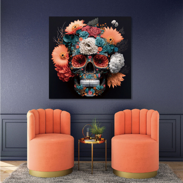 Black Skull Wall Art