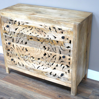 Mango Carved Chest Of Drawers