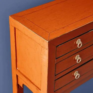 Vintage Orange Gold Console