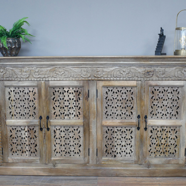 Large 190cm Carved Sideboard