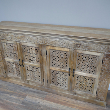Large 190cm Carved Sideboard