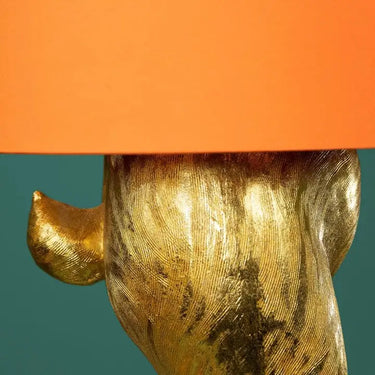Gold/Orange Bunny Table Lamp
