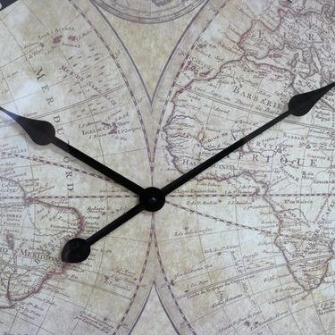 World Map Wall Clock