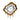 Gold  Drip Aluminium Wall Clock