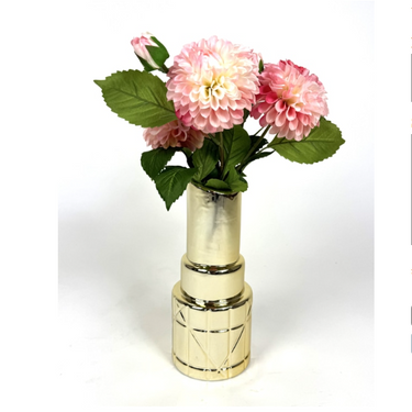 Gold Lipstick Vase
