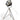 Black and Nickel Large Tripod Table Lamp