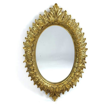 Gold Layered Leaf Wall Mirror