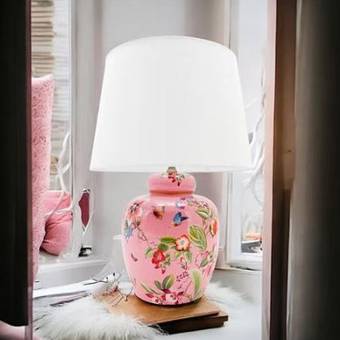 Pink Ceramic Table Lamp 41CM