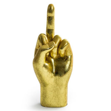 Gold Middle Finger Hand Figure