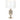 Glass Urn Lamp with Silver Velvet Cylinder Shade