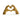 Gold Heart Hands Ornament