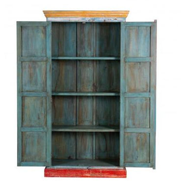 Hand Painted Tall Vintage Ad Cabinet