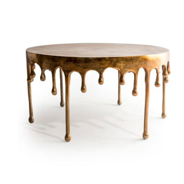 Gold Drip Aluminium Coffee Table