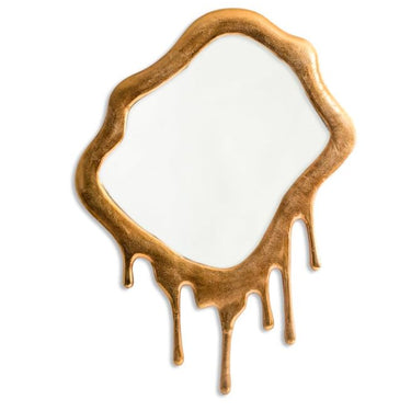 Extra Large Gold Drip Aluminium Wall Mirror
