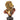 Gentry Lion Bust on Round Base