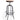 Matt Black Vintage Style Adjustable Bar Stool With Wood Seat