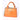 Bright Orange Ceramic Handbag Vase