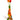 Orange Parrot on Perch Ceramic Vase