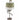 Silver Flamingo Table Lamp with Sage Fade Shade