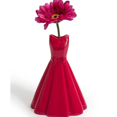 Dark Pink Retro Dress Stem Vase