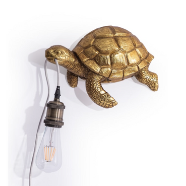 Gold Turtle Wall Lamp