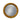 Antiqued Gold Thin Framed Medium Convex Mirror