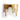 Gold Drip Small Oval Aluminium Wall Shelf