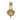 Gold Wall Hanging Ornate Bow Clock