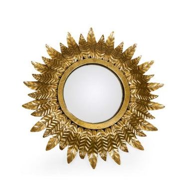 Gold Leaf Sun Mirror