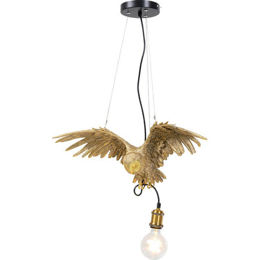 Gold Owl Pendant Lamp