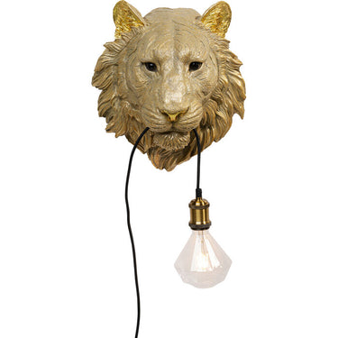 Tiger Head Wall Lamp 34cm