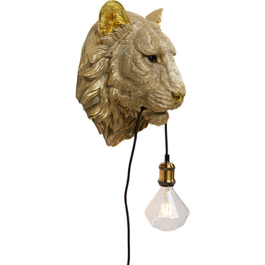 Tiger Head Wall Lamp 34cm