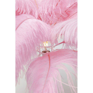 Pink Feather Floor Lamp