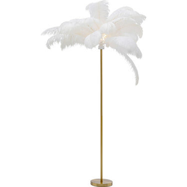 White Feather Floor Lamp