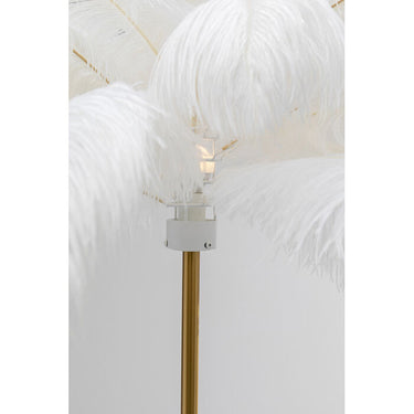 White Feather Floor Lamp
